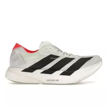 adidas Adizero Adios Pro 4 белые черные мужские кроссовки Cloud-White Core-Black Silver-Metallic JR1094 40