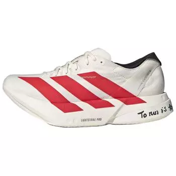 Adidas Adizero Adios Pro 4 Off White Better Scarlet Мужские кроссовки Core-Black JR6363 41