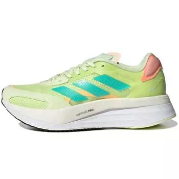 adidas Adizero Boston 10 Женские кроссовки Почти Lime Mint Rush Зеленый Light-Flash-Orange GY0906 36