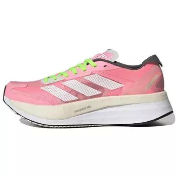 adidas Adizero Boston 11 Beam Pink Beam Green Женские кроссовки Cloud-White GX6656 38