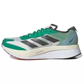adidas Adizero Boston 11 Court Green Мужские кроссовки White White-Tint Core-Black HQ3694 40