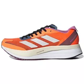 Adidas Adizero Boston 11 Solar Orange Мужские кроссовки Cloud-White Wonder-Steel GX6652 44