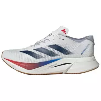 adidas Adizero Boston 12 белые темно-синие чисто рубиновые мужские кроссовки Core-White JI4476 42