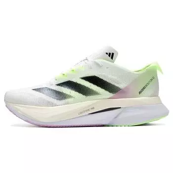 Adidas Adizero Boston 12 White Green Spark Мужские кроссовки Cloud-White Core-Black IG3321 40