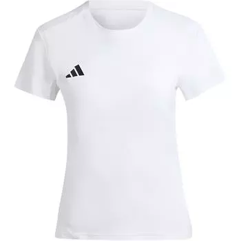 Adidas Adizero Essentials Беговая футболка Slim Fit с коротким рукавом Женская Топы Белый IN1173 M