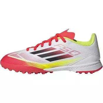Adidas Adizero F50 League TF K Pure Victory Pack детские кроссовки белые облачно-белые Core-черные IE3753 35