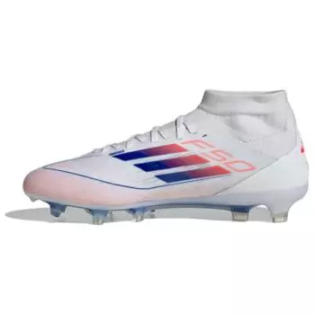 Adidas Adizero F50 Pro Mid FG Advancement Pack женские кроссовки белые облачно-белые Lucid-синие ID9187 36