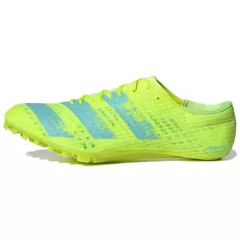Adidas Adizero Finesse Spikes Solar Yellow Aqua Унисекс Кроссовки Clear-Aqua Core-Black FW2249 46