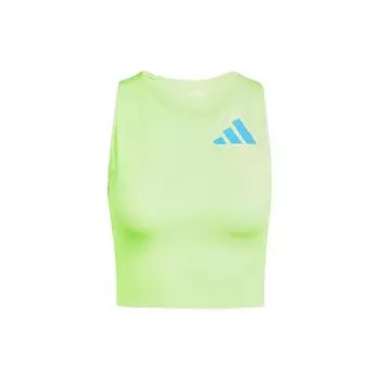Adidas Adizero Road To Records Slim Fit Crop Top женские топы светло-зеленый IT5774 XL