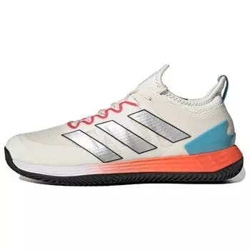 Adidas Adizero Ubersonic 4 Clay Court Chalk Scarlet Мужские кроссовки кремовый мел-белый серебристо-металлический HQ5930 44