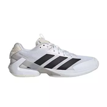 Adidas Adizero Ubersonic 5 белые черные унисекс кроссовки Cloud-White Core-Black Silver-Metallic IE1376 40