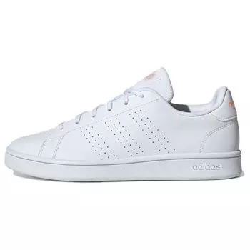 Adidas Advantage Base White Glow Pink Женские кроссовки Cloud-White Core-Black EE7510