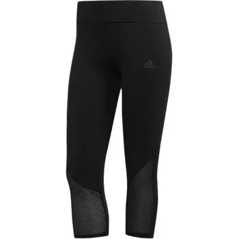 Adidas Aeroready Own The Run Solid Letter Print Slim Fit Seven-Quarter леггинсы женские леггинсы черные FL7804 XS