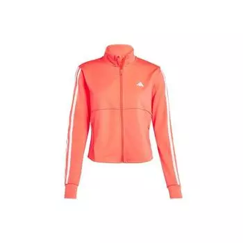 Adidas Aeroready Train Essentials трехполосная куртка с воротником-стойкой и длинными рукавами женская куртка красная IS3976 S