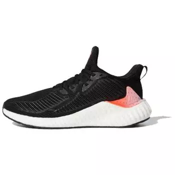 Adidas AlphaBoost Black White Red Мужские кроссовки Core-Black Solar-Red Dgh-Solid-Grey EH3313