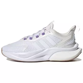 Adidas Alphabounce+ White College Purple Женские кроссовки Cloud-White Team-College-Purple HP6150 38