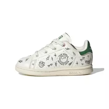 Adidas Andr Saraiva x Stan Smith I The World Needs Love Детские кроссовки Кремово-белый Core-Black GY1788 26