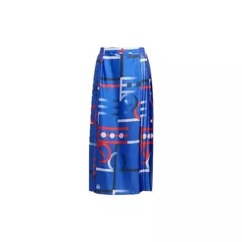 Adidas Aop Плиссированная теннисная юбка Женские юбки синие H09674 L