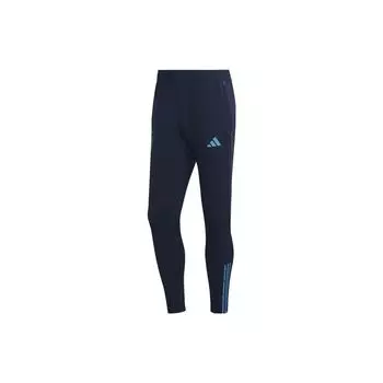 Adidas Argentina National Team Slim Fit Спортивные брюки средней посадки с полосатой нашивкой-логотипом для мужчин Чемпионата мира по футболу Катара Синие HF3914 M
