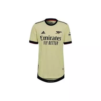 Adidas Arsenal Away Season 21-22 Повседневная спортивная футбольная футболка с коротким рукавом Мужские топы Желтый GM0219 M