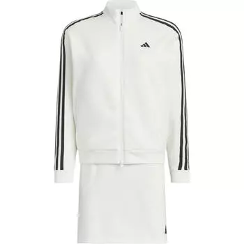 Adidas Костюм из двух частей с флисовой спинкой, полосатый топ с длинными рукавами, удобная мягкая юбка, женские комплекты Han-Jade-White IY3741 L