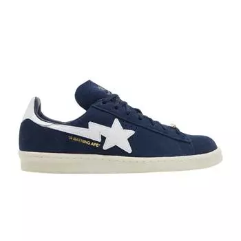 adidas BAPE x Campus 80s 30th Anniversary — темно-синие кроссовки унисекс синие студенческо-темно-синие облачно-белые ID4770 36