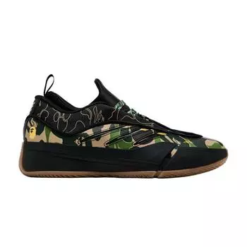 Adidas BAPE x Dame 9 черные зеленые кроссовки унисекс Core-Black JH6358 42
