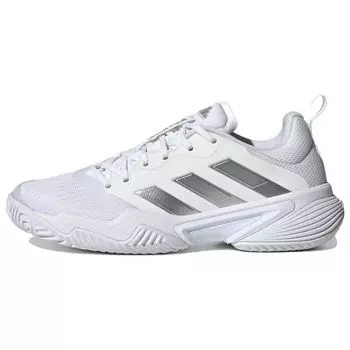 Adidas Barricade Белый Серебряный Металлик Женские Кроссовки Cloud-White Grey-One ID1554 41