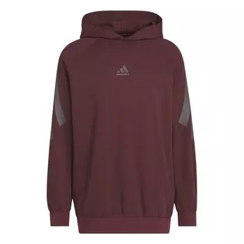 Adidas Баскетбол Коллекция 2025 Глава 02 Худи Spacer Унисекс Худи Аврора-Самоцветно-Красный JD6139 2XS