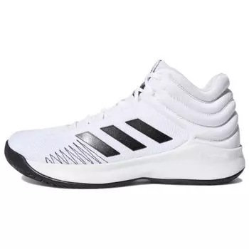 Adidas Баскетбольные кроссовки Pro Spark Mid-Top мужские кроссовки белые черные D97937