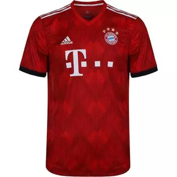 Adidas Bayern Fc Monchen Fcb H Au Jsy повседневная удобная спортивная футболка с коротким рукавом мужская красная CF5432 M