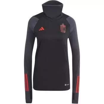 Adidas Belgium Cold.Rdy Tiro 23 Slim Fit Теплый пуловер с длинным рукавом Футболка женская топы Черный HT7120 M
