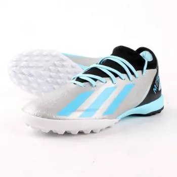 Adidas Безумно быстрый Месси. Футбольные бутсы 3tf 4074 Футзальная обувь Искусственная трава обувь 255