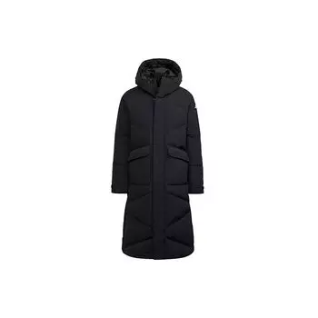 Adidas Big Baffle Длинный свободный пуховик с капюшоном Мужская верхняя одежда Черный GT6536 L
