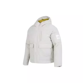 Adidas Big Baffle Стеганая куртка с логотипом и капюшоном Мужская верхняя одежда Серый HN9929 M