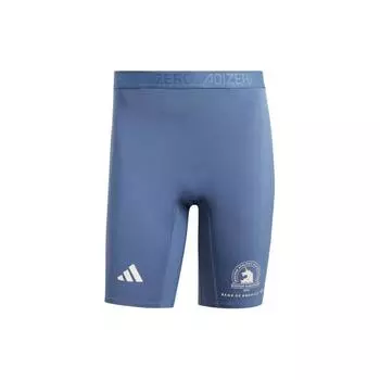 Adidas Boston Marathon 2024 Беговые шорты с принтом логотипа Slim Fit Повседневные шорты Мужские шорты Синие IS9551 L