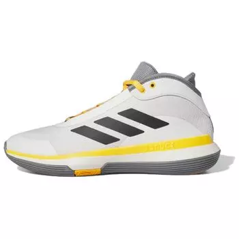 Adidas Bounce Legends белые черные желтые унисекс кроссовки Cloud-White Core-Black Off-White IE7847 44