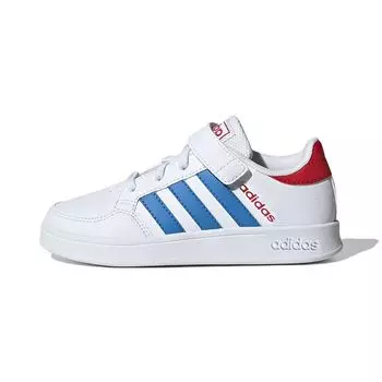 Adidas Breaknet EL Little Kid White Blue Rush Детские кроссовки Cloud-White Vivid-Red GW2899