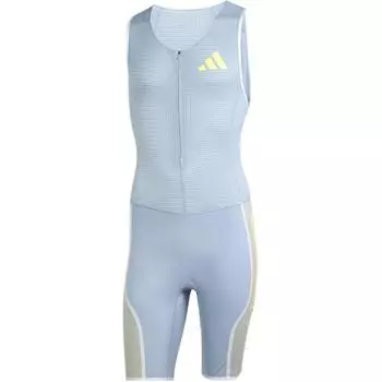 Adidas Дышащий быстросохнущий комбинезон с логотипом и принтом Мужские комбинезоны Синий Серый HZ2543 S