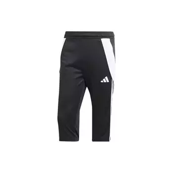 Adidas Брюки Tiro 24 3/4 черного/белого цвета для мужчин в уличном стиле IJ7671 L