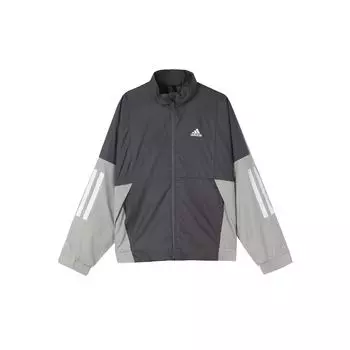 Adidas BTS Легкая куртка ветрозащитная спортивная мужская верхняя одежда с воротником-стойкой серая FT2442 S