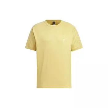 Adidas Повседневный свитер, спортивная футболка, мужские топы, желтый IX4272 L