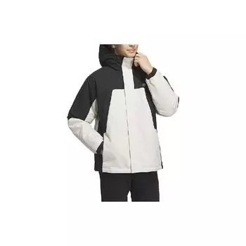 Adidas Casual Sports 530 Puffy Hooded Parka Down Jacket Мужская верхняя одежда Черный Белый IL8920 XL