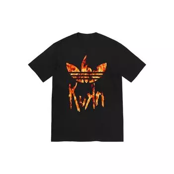 Adidas Черная уличная футболка унисекс X KoRn IN9098