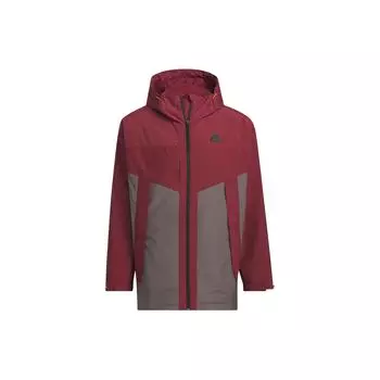 Adidas City Escape Blocking Jacket Мужская куртка темно-красная JE8577 L