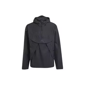 Ветровка Adidas City Escape однотонная с длинным рукавом и капюшоном мужская куртка черная IA3086 XL