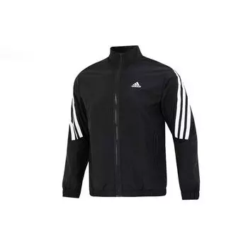 Adidas Classic трехполосная куртка на молнии с логотипом, мужская верхняя одежда, черный HJ9944 XXL
