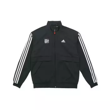 Adidas Cny Series South с флисовой подкладкой, теплая спортивная куртка с воротником-стойкой, мужские куртки черного цвета GP1823 XXL