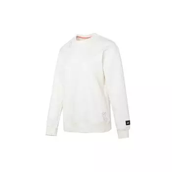 Adidas CNY SS23 однотонная спортивная повседневная толстовка с тремя полосками с круглым вырезом женская толстовка белая HZ3004 XL