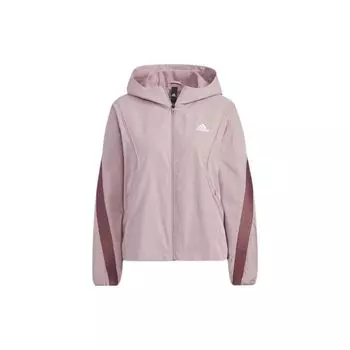 Adidas Color-Block Дышащая повседневная спортивная куртка Женская верхняя одежда Розовая HF0046 XL